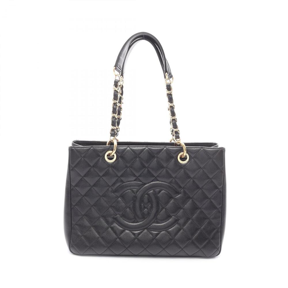 Chanel Matelasse Grand Shopping GST Tote Bag Caviar Leather Grained Calfskin